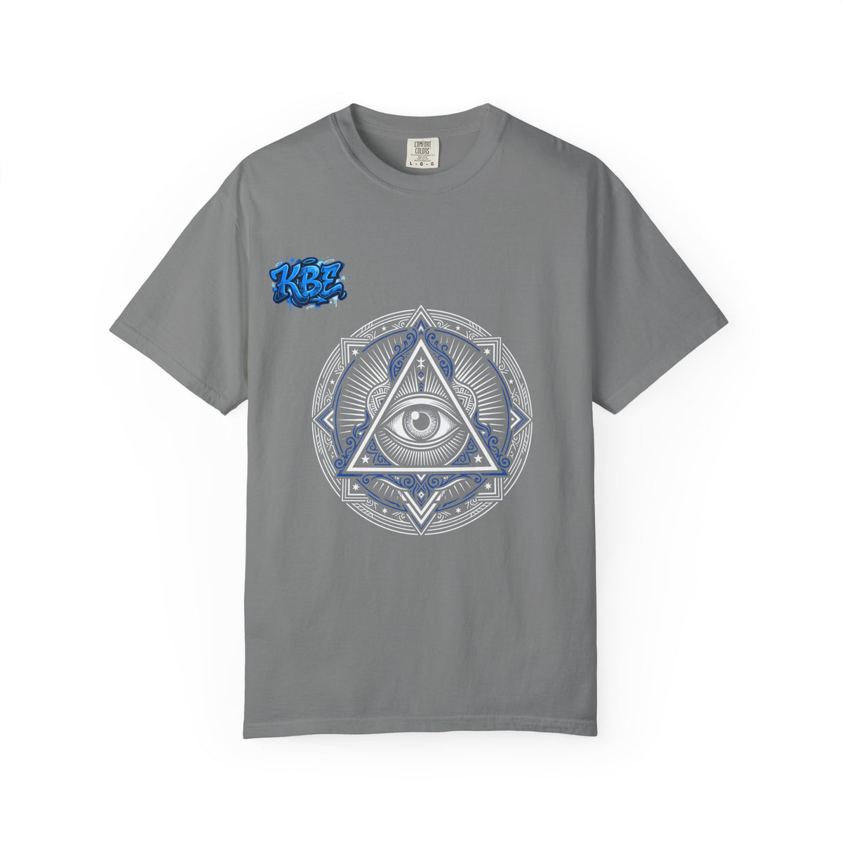 T-Shirt — Blue Geometric Mandala Bandana Graphic