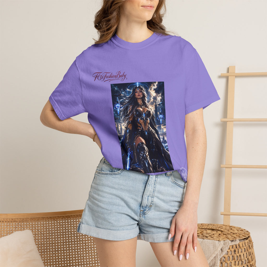 Fantasy Warrior Graphic T-Shirt — "FB7FashionBaby" Logo Tee