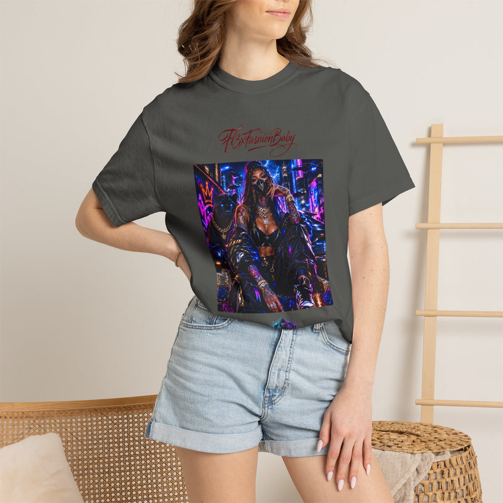 Cyberpunk Nightlife T‑Shirt — “The Fashion Baby” Graphic Tee