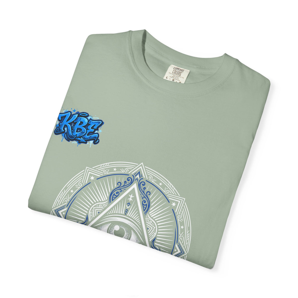 T-Shirt — Blue Geometric Mandala Bandana Graphic