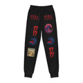 Youth Joggers — Red Drip & Graphic Logo All-Over-Print Sweatpants