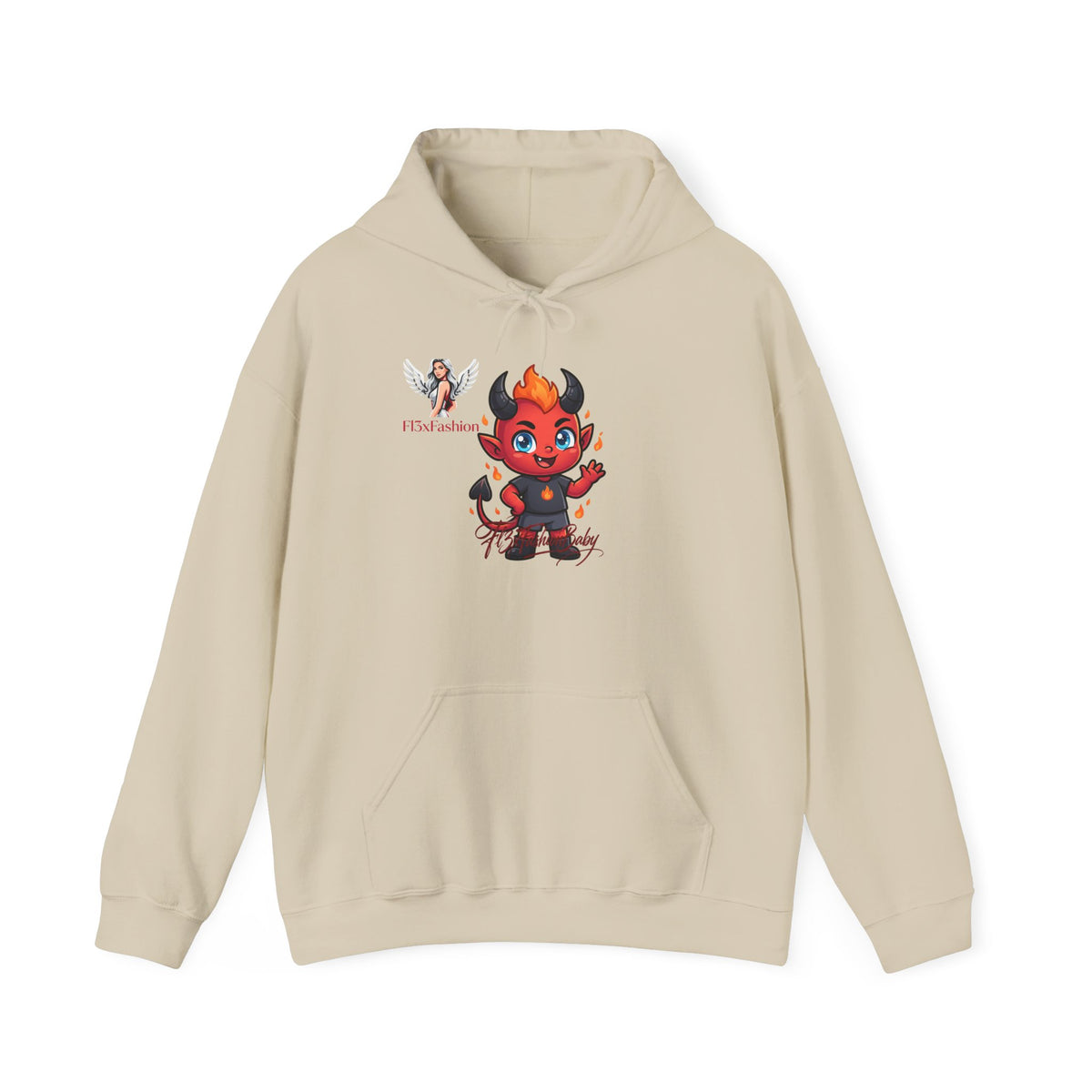 Cute Little Devil Hoodie — Playful Red Demon Graphic Sweatshirt