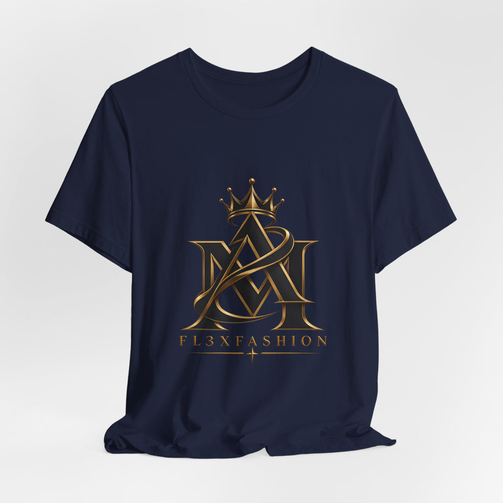 Crown Monogram Logo Tee — FL3XFASHION Graphic T-Shirt