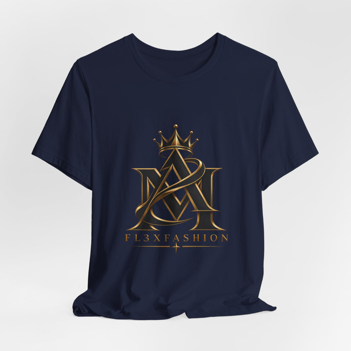 Crown Monogram Logo Tee — FL3XFASHION Graphic T-Shirt