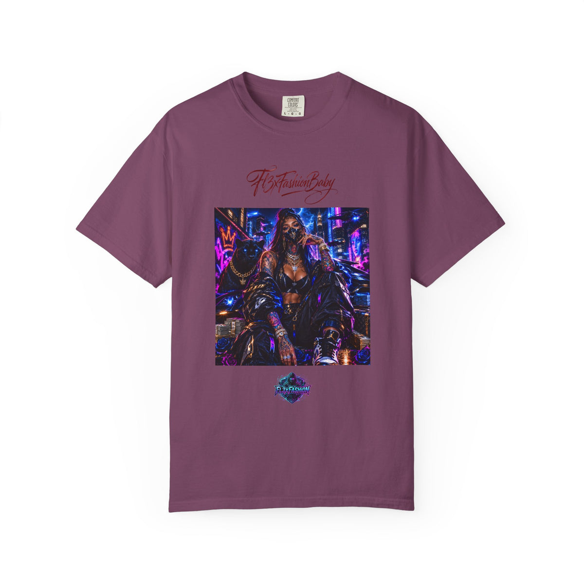 Cyberpunk Nightlife T‑Shirt — “The Fashion Baby” Graphic Tee