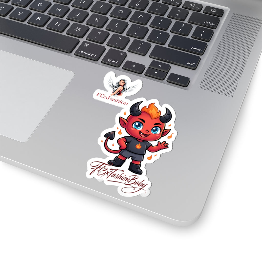 Cute Red Devil Sticker - Kiss-Cut Vinyl Laptop Decal (F13xFashionBaby)