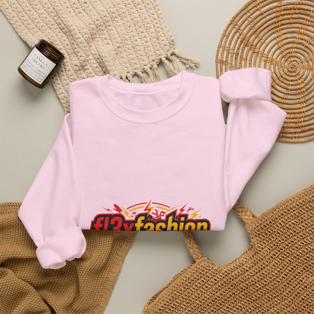 Logo Pattern Sweatshirt — fi3xfashion Graphic Crewneck