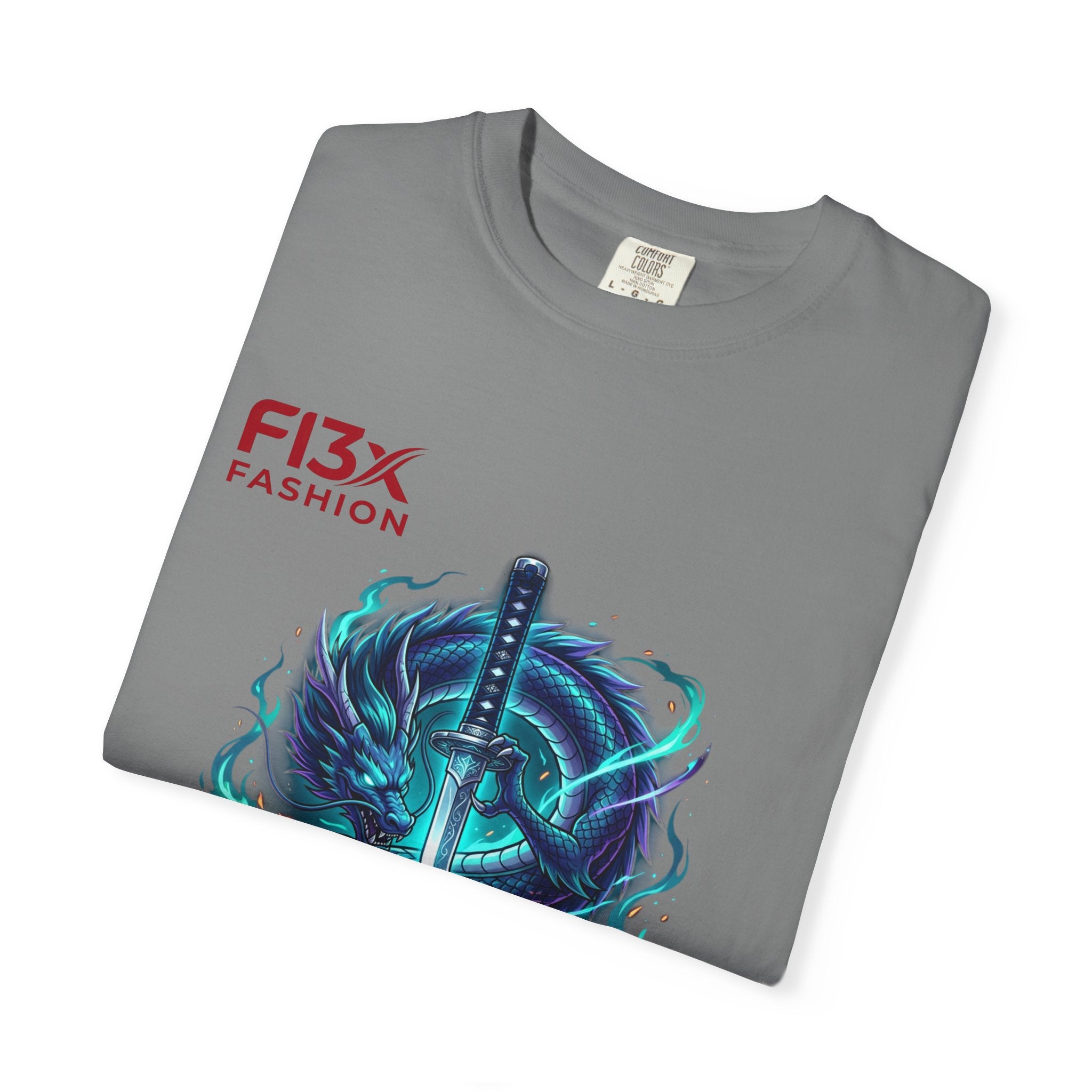 Dragon Katana T-Shirt — Neon Samurai Sword Graphic Tee (17/17)