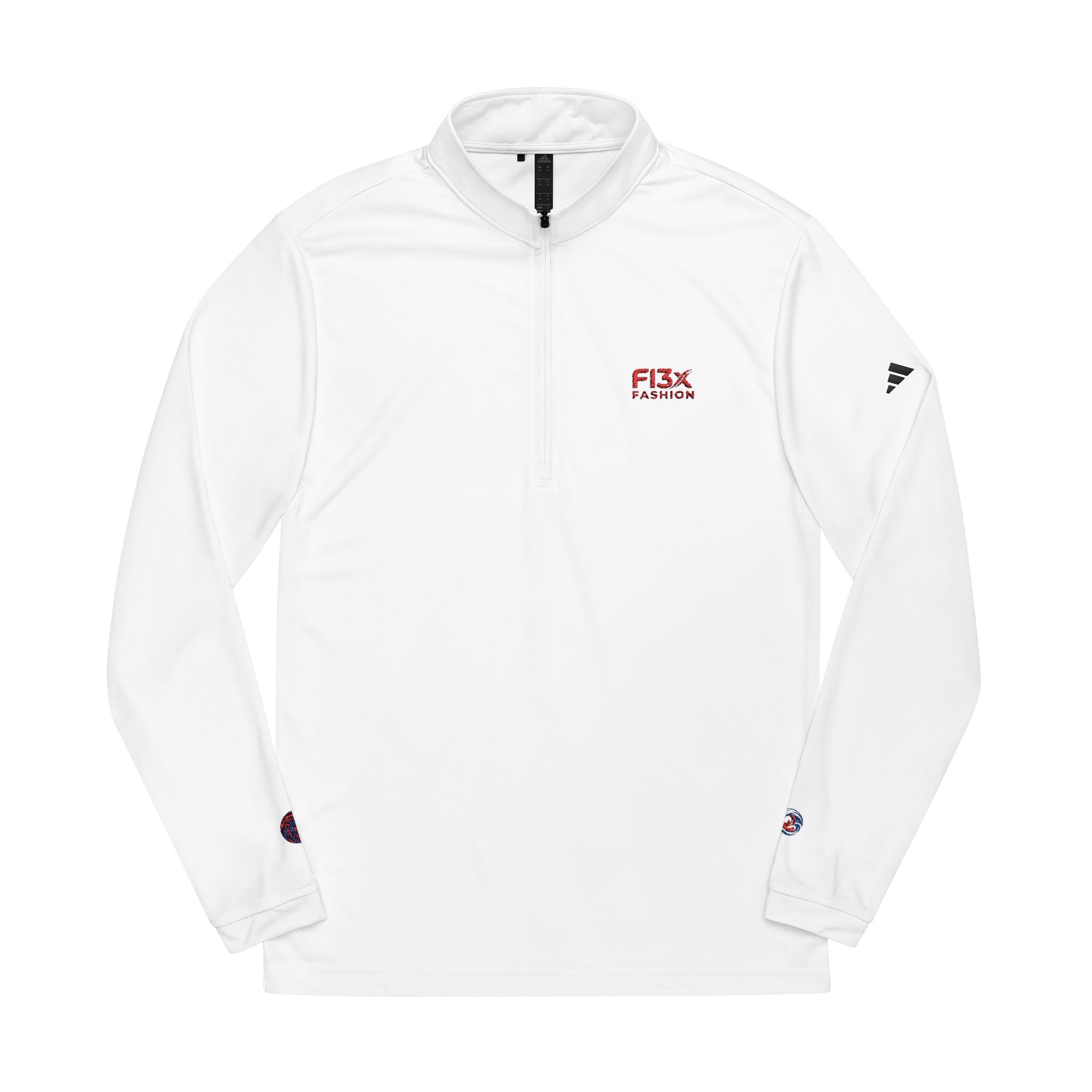 Embroidered Quarter-Zip Pullover