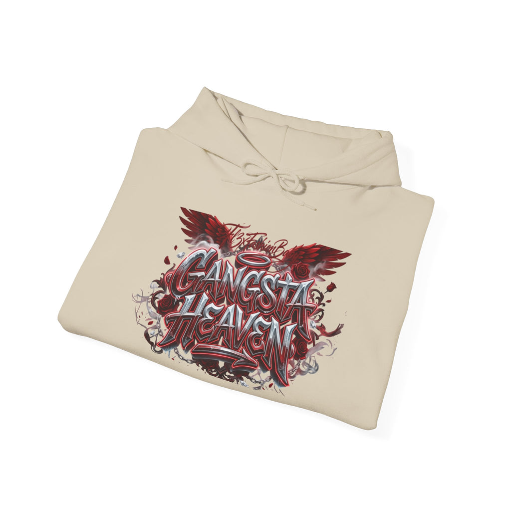 Hoodie - "Gangsta Heaven" Gothic Angel Graphic Pullover