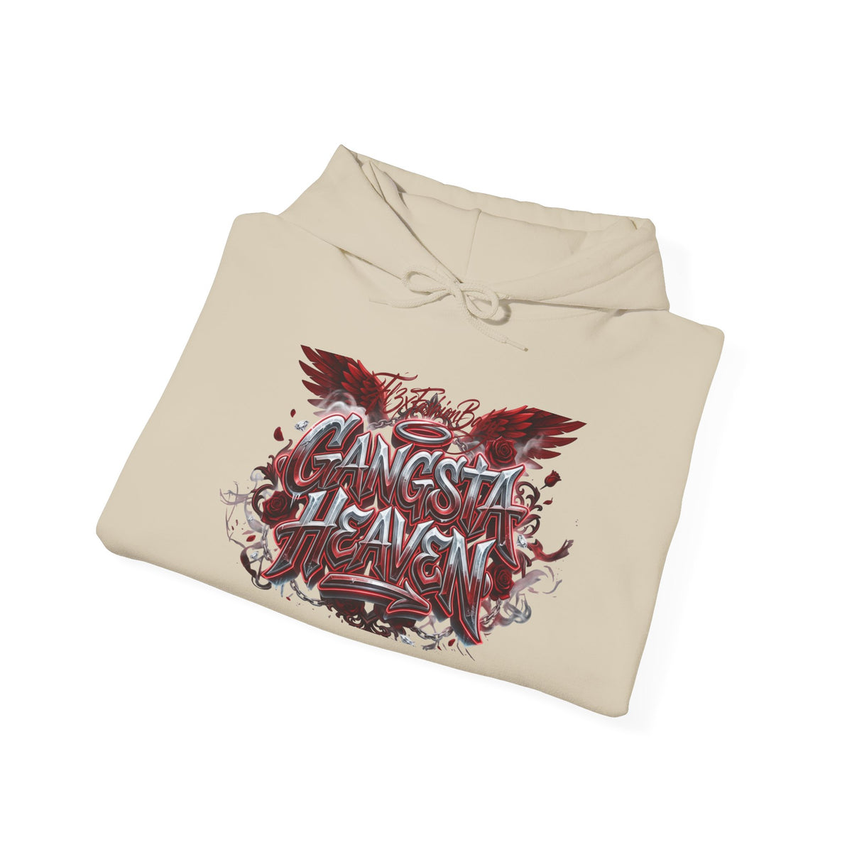 Hoodie - "Gangsta Heaven" Gothic Angel Graphic Pullover
