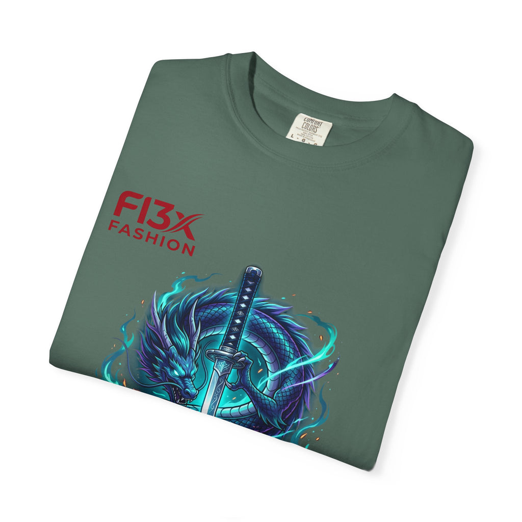 Dragon Katana T-Shirt — Neon Samurai Sword Graphic Tee (17/17)