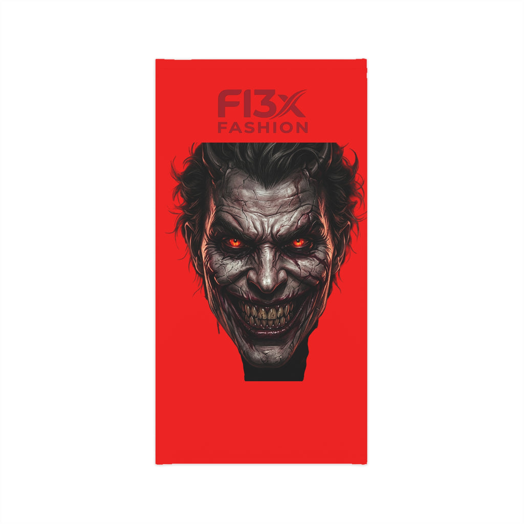 Horror Joker Face Neck Gaiter - Red Scary Clown Mask Bandana