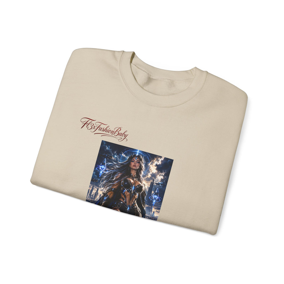 Wonder Warrior Crewneck Sweatshirt — Fantasy Armor Graphic