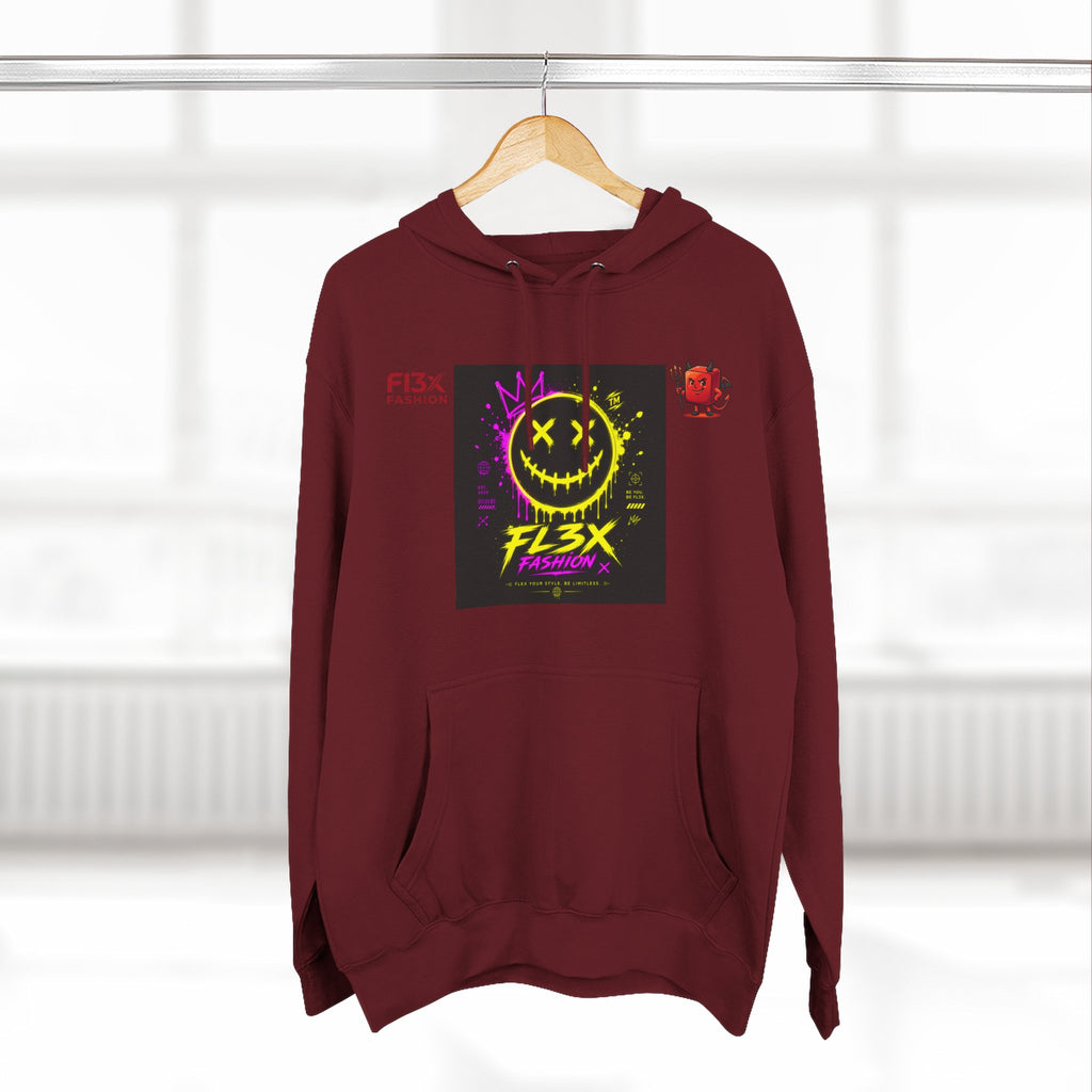 Smiley Neon Graphic Hoodie — FL3X Fashion Streetwear