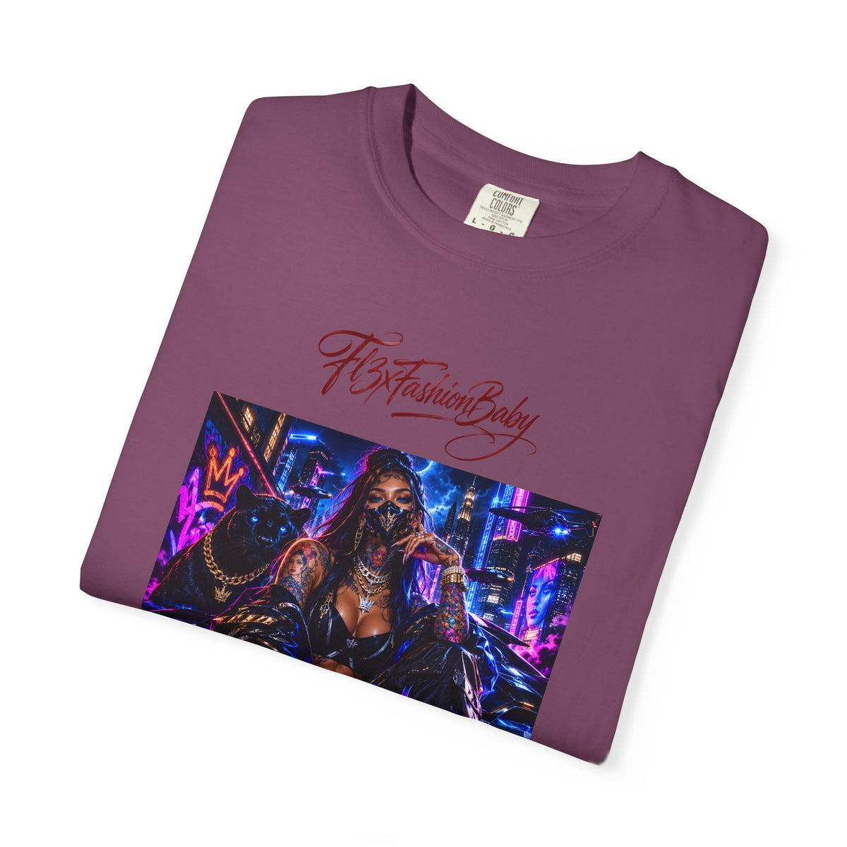 Cyberpunk Nightlife T‑Shirt — “The Fashion Baby” Graphic Tee