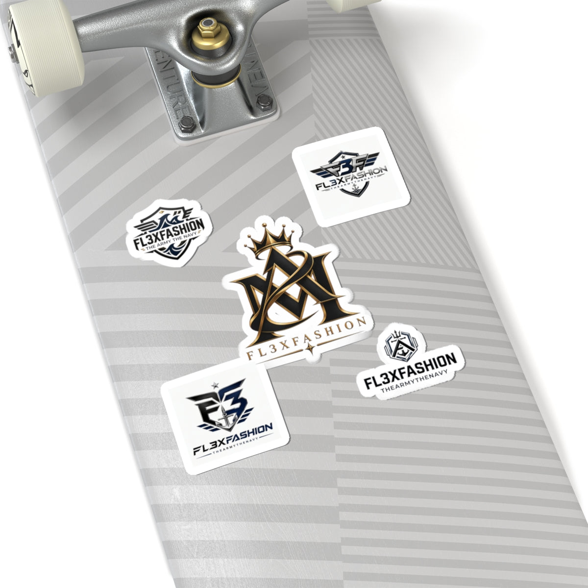 FL3XFASHION Logo Kiss-Cut Sticker Pack — Branded Laptop Decals