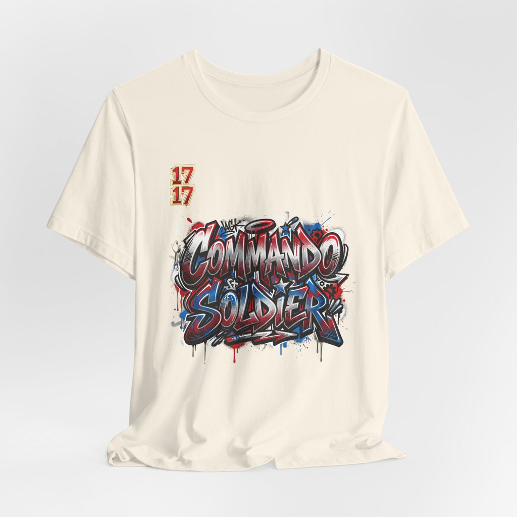 Commando Soldier Graffiti T‑Shirt — Urban Military Streetwear