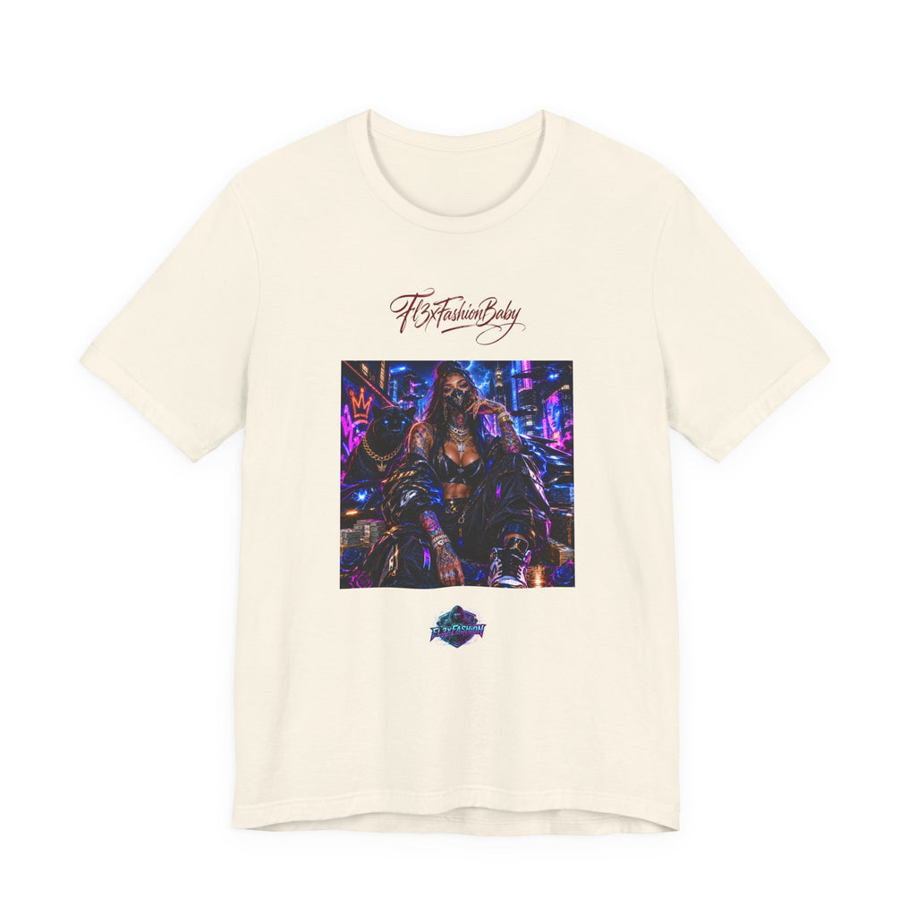 T-Shirt — Futuristic Cyber City Graphic Tee ("It's Fashion Baby")