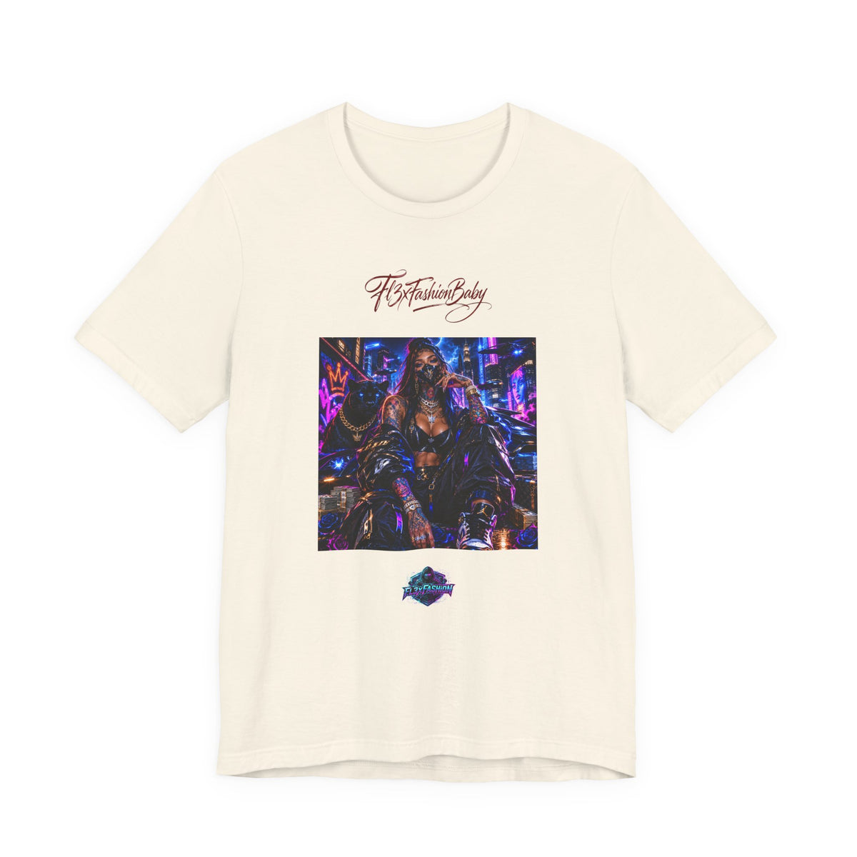 T-Shirt — Futuristic Cyber City Graphic Tee ("It's Fashion Baby")