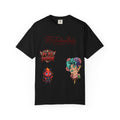 Artistic Floral Portrait T-Shirt — 'Fl3xFashionBaby' Graphic Tee