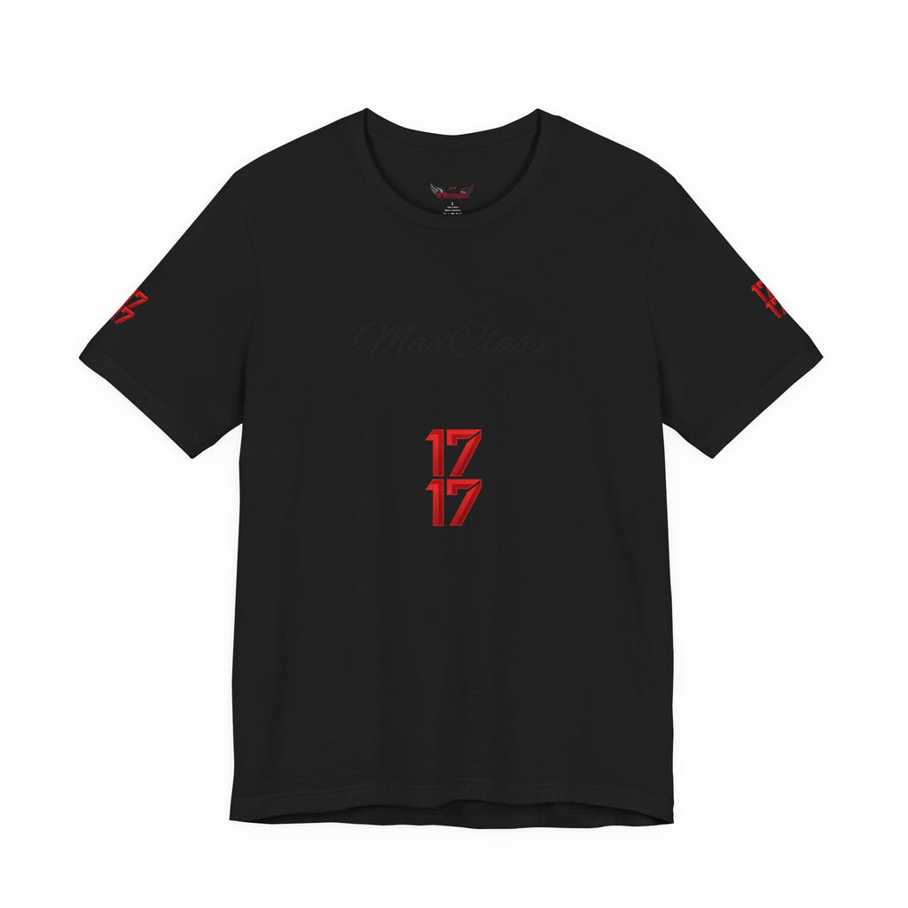 MaxClass '17' Graphic Tee — Minimal Script Logo T-Shirt