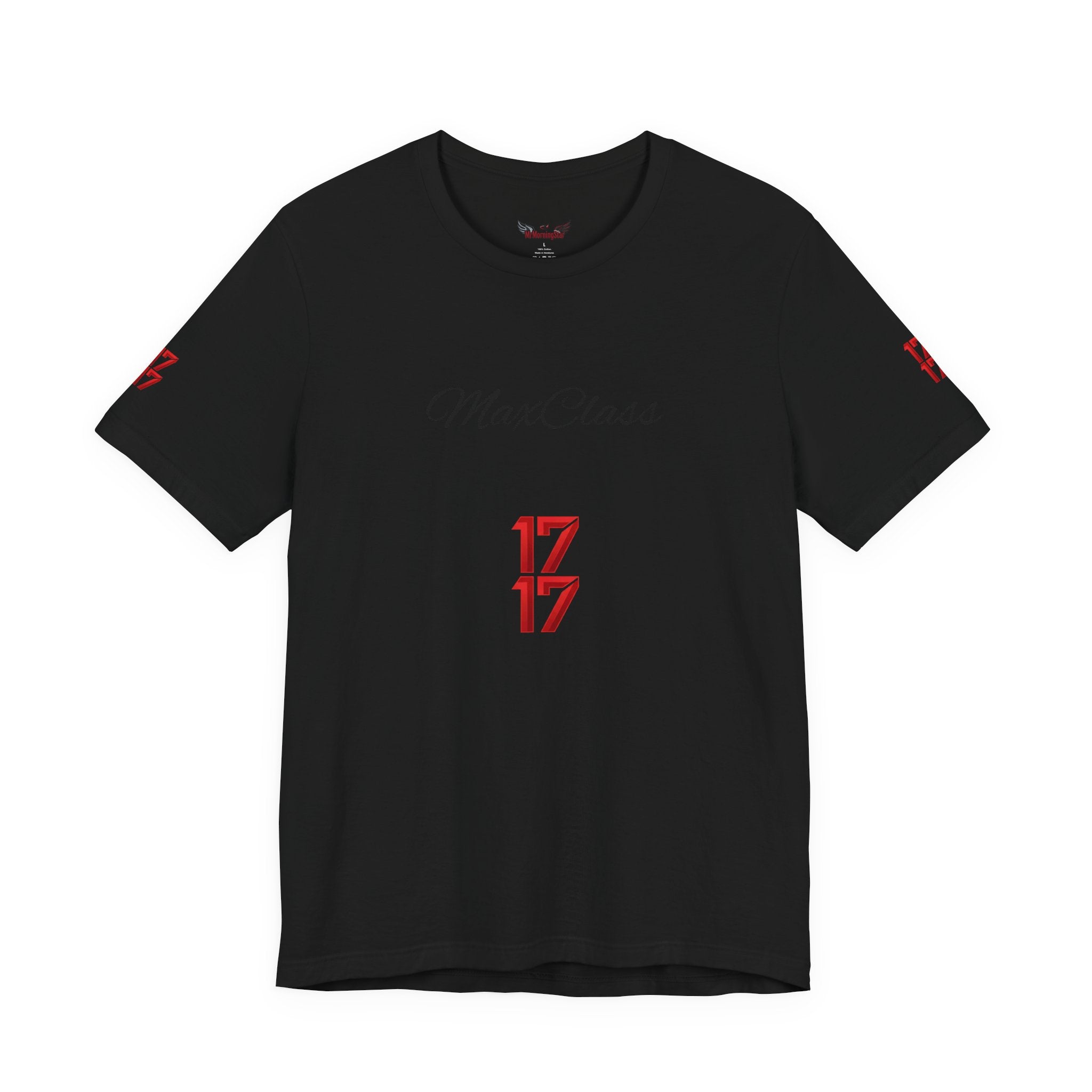 MaxClass '17' Graphic Tee — Minimal Script Logo T-Shirt