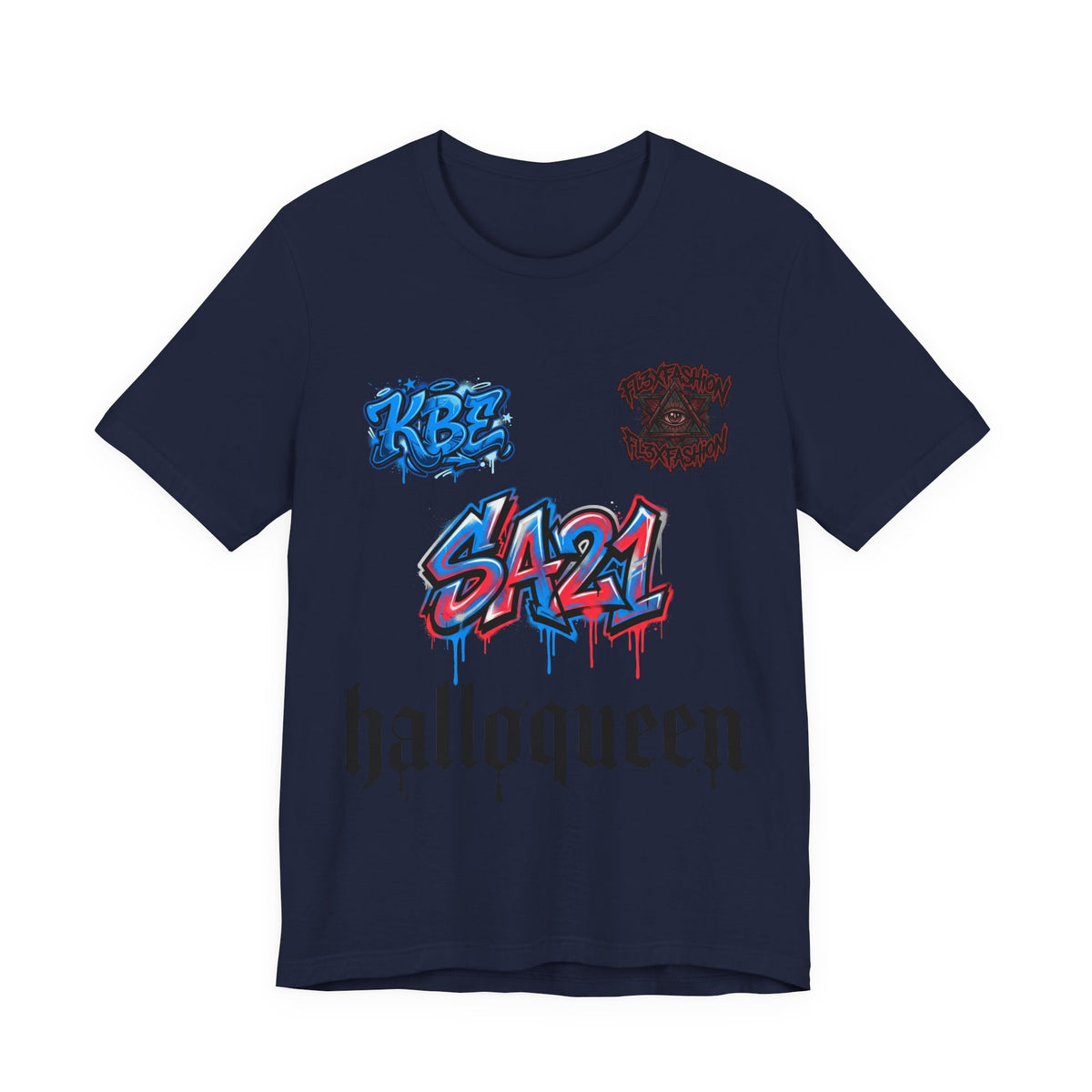 Halloqueen Graphic Tee — SA21 Graffiti Streetwear T‑Shirt