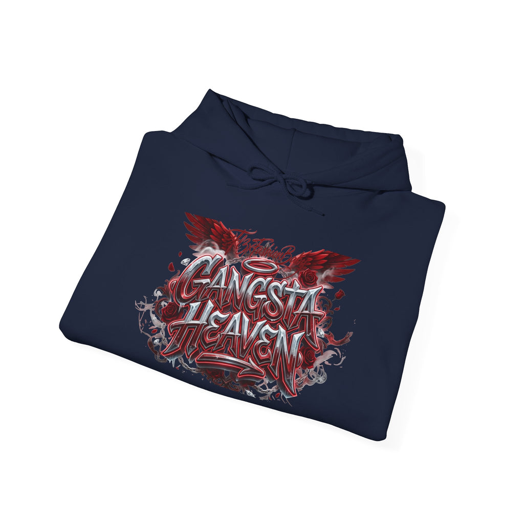 Hoodie - "Gangsta Heaven" Gothic Angel Graphic Pullover