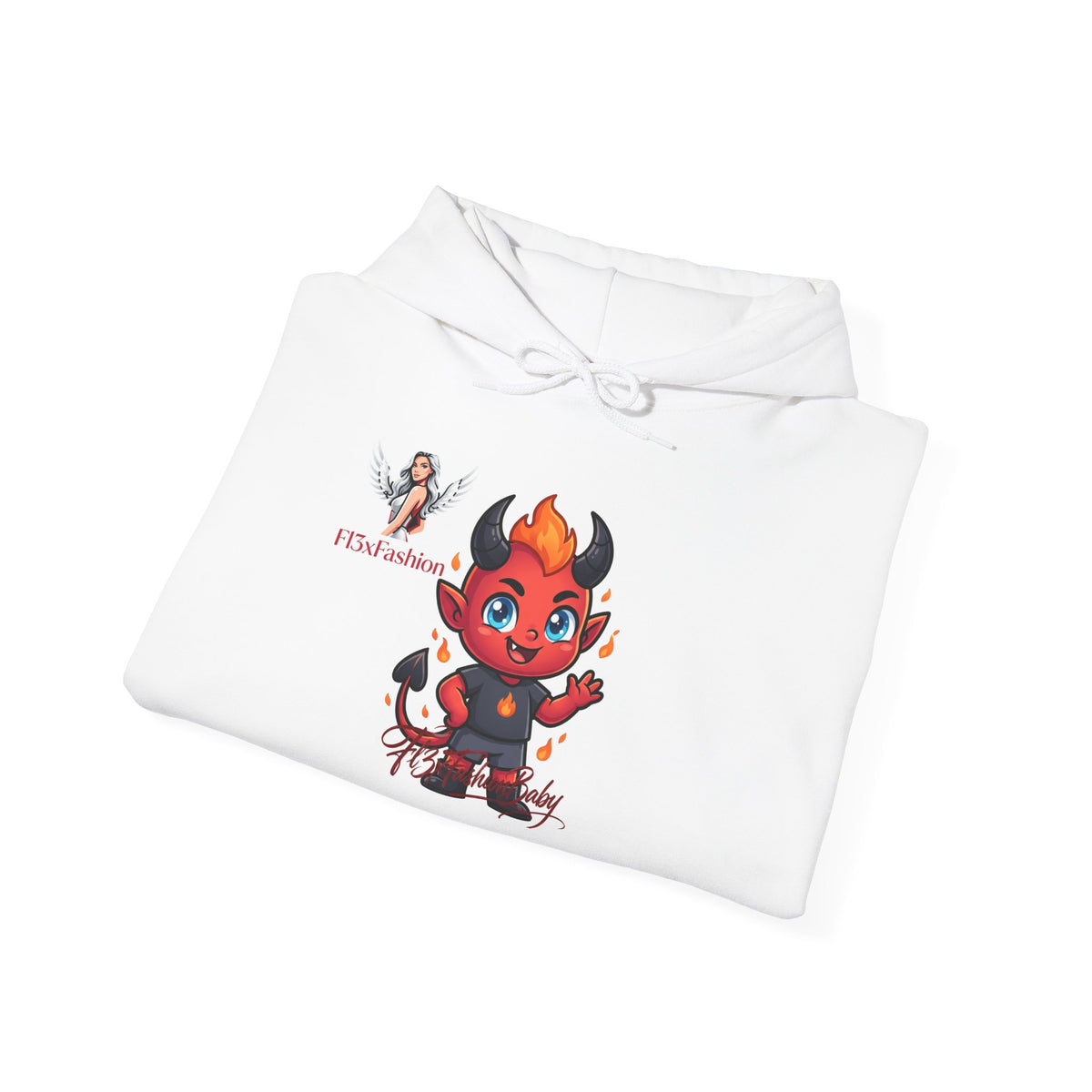 Cute Little Devil Hoodie — Playful Red Demon Graphic Sweatshirt