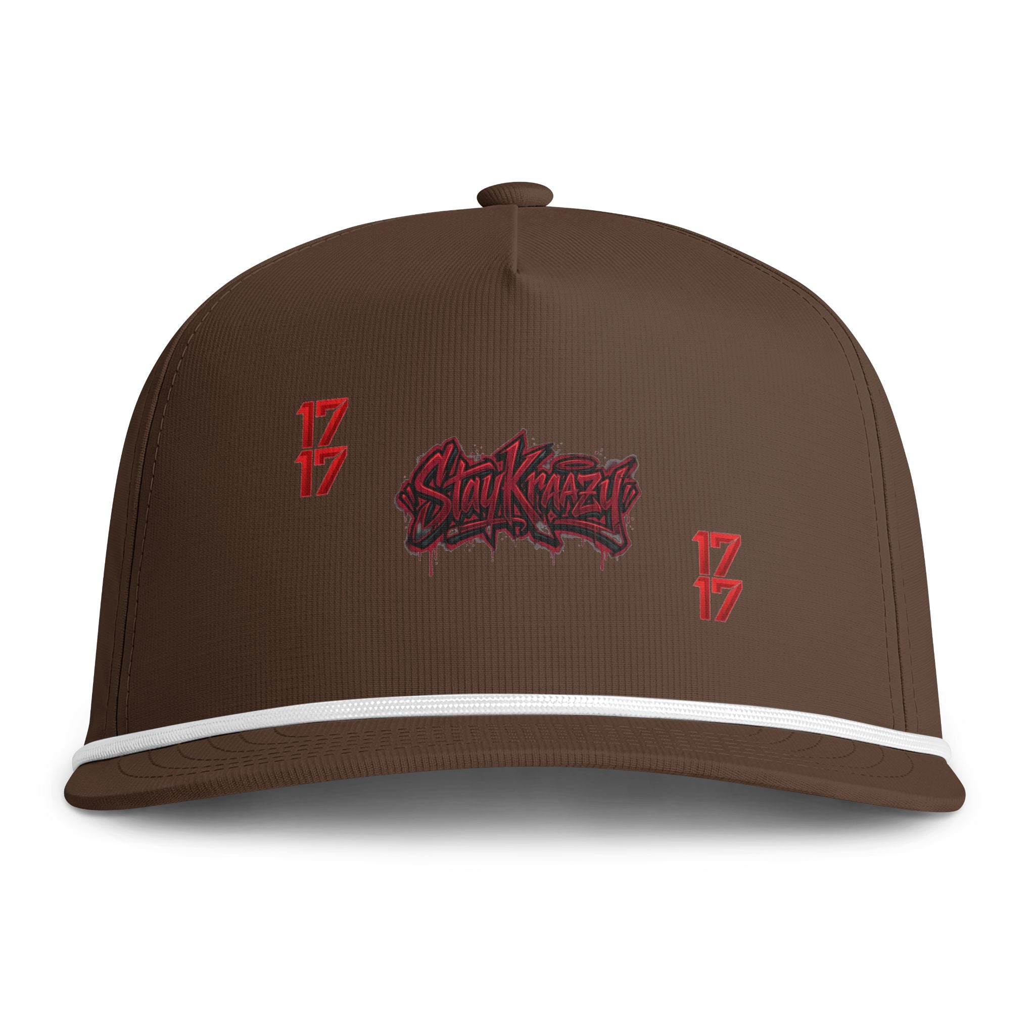 Sunwashed Rope Cap — Vintage Streetwear Snapback Hat with '17' Logo