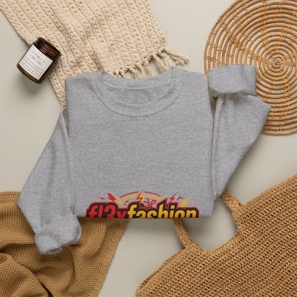 Logo Pattern Sweatshirt — fi3xfashion Graphic Crewneck