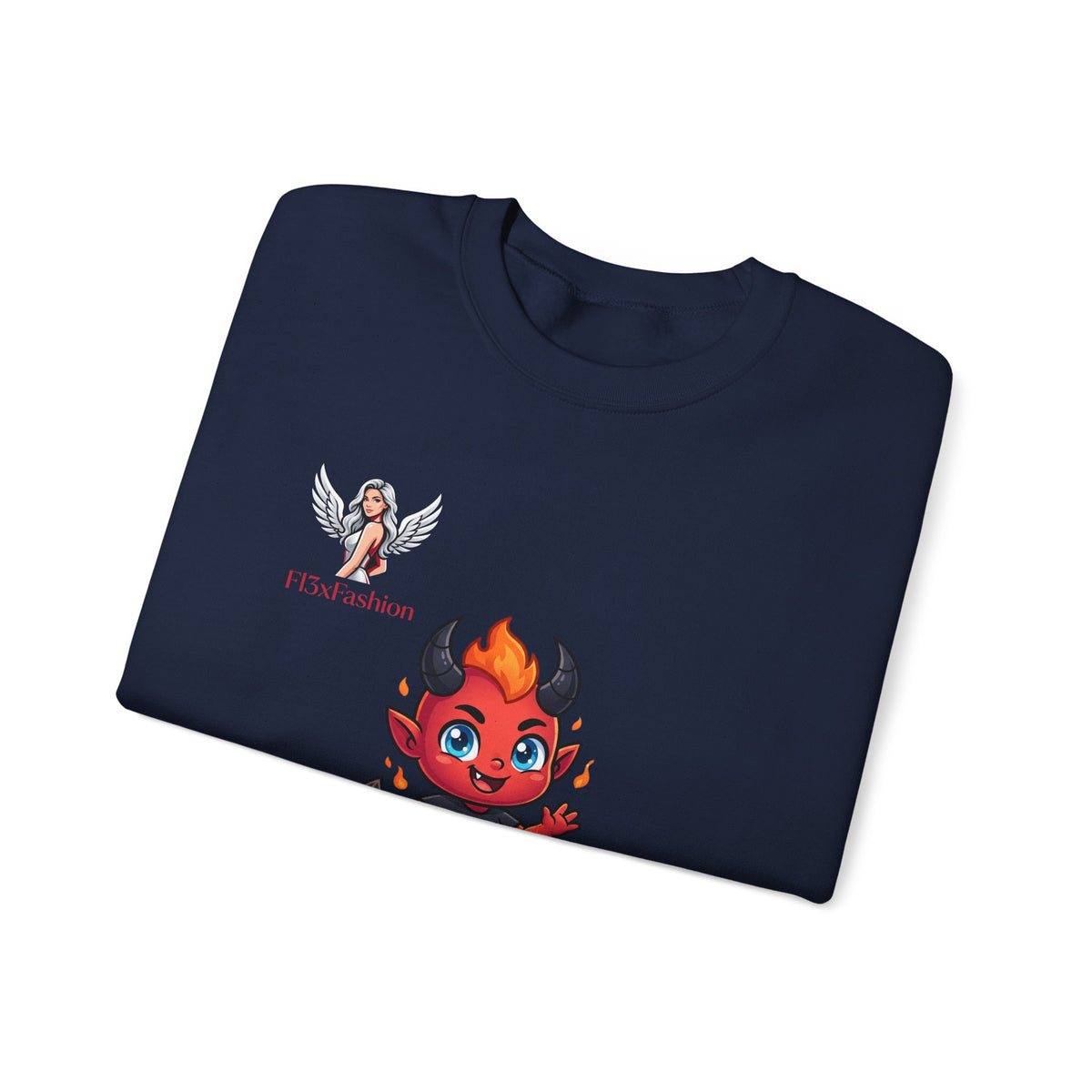 Devil Baby Crewneck Sweatshirt - Cute Red Demon Graphic