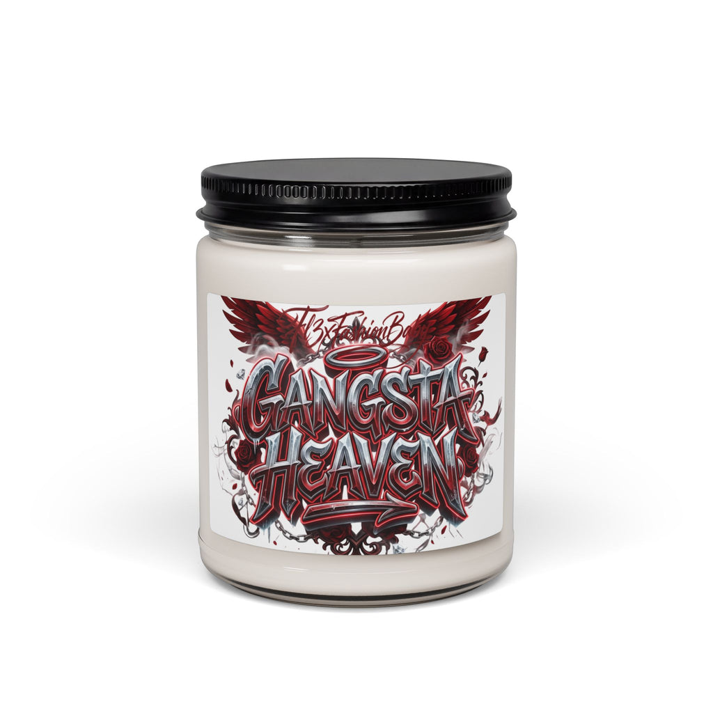 Gangsta Heaven Scented Soy Candle — 9oz Jar, Urban Graffiti Design