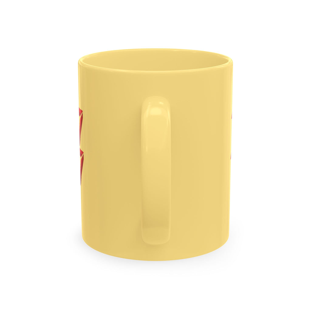 Ceramic Mug — Mystic Third Eye Pyramid Design with 7/17 Red Numerals