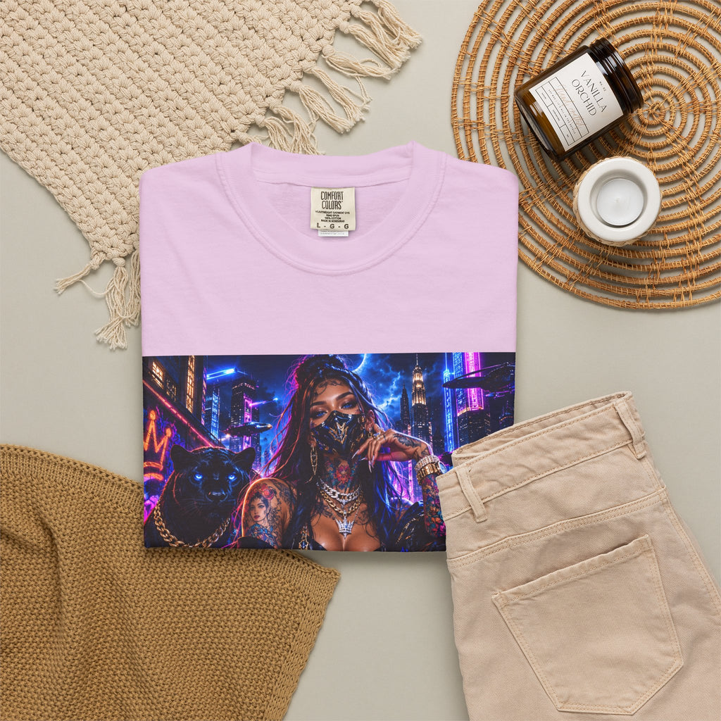 Cyberpunk Streetwear T-Shirt — "Fl3x Fashion Omertà" Graphic