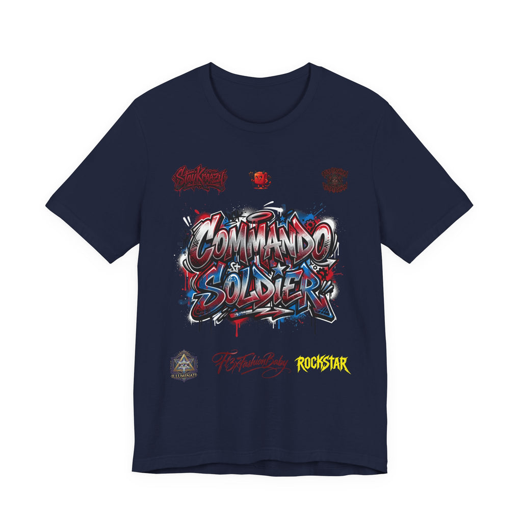 Commando Soldier Graphic Tee — Military-Inspired Streetwear T-Shirt