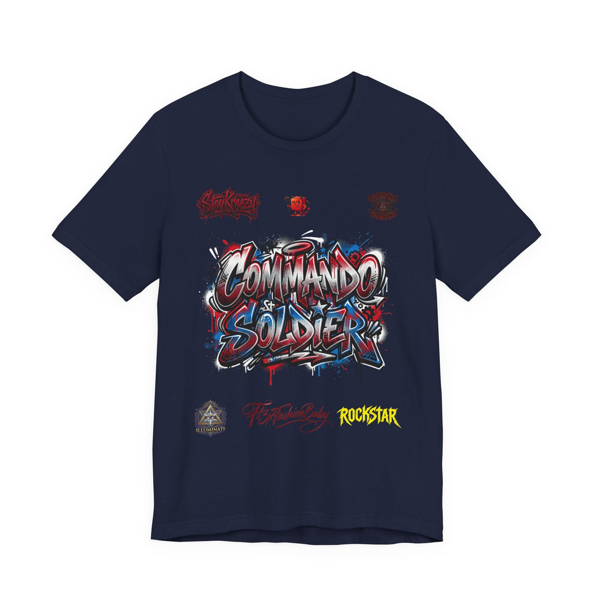 Commando Soldier Graphic Tee — Military-Inspired Streetwear T-Shirt
