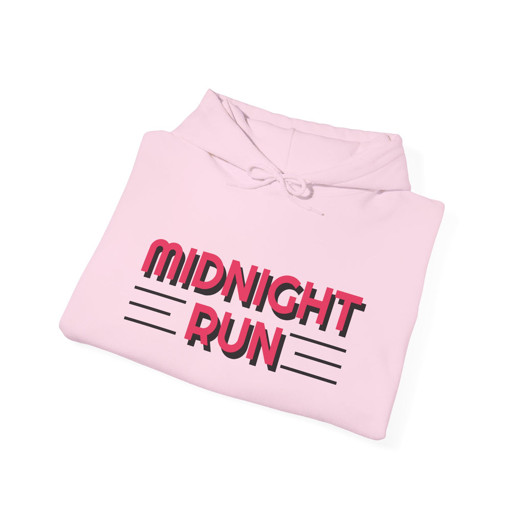 Midnight Run Hoodie — Graphic Streetwear Pullover with Sleeve Prints