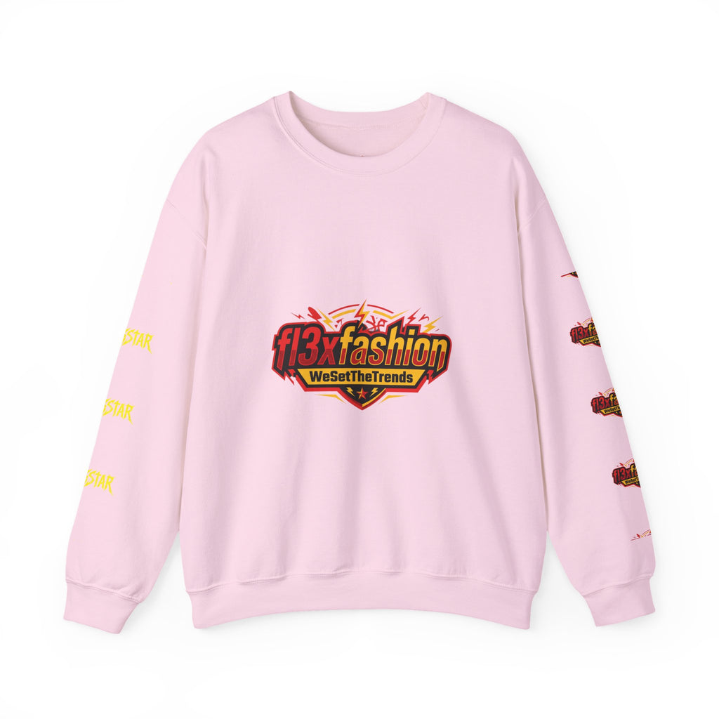 Logo Pattern Sweatshirt — fi3xfashion Graphic Crewneck