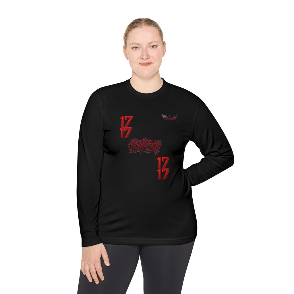 Drag Queen Portrait Long Sleeve Tee — Colorful Pop Art “17” Graphic