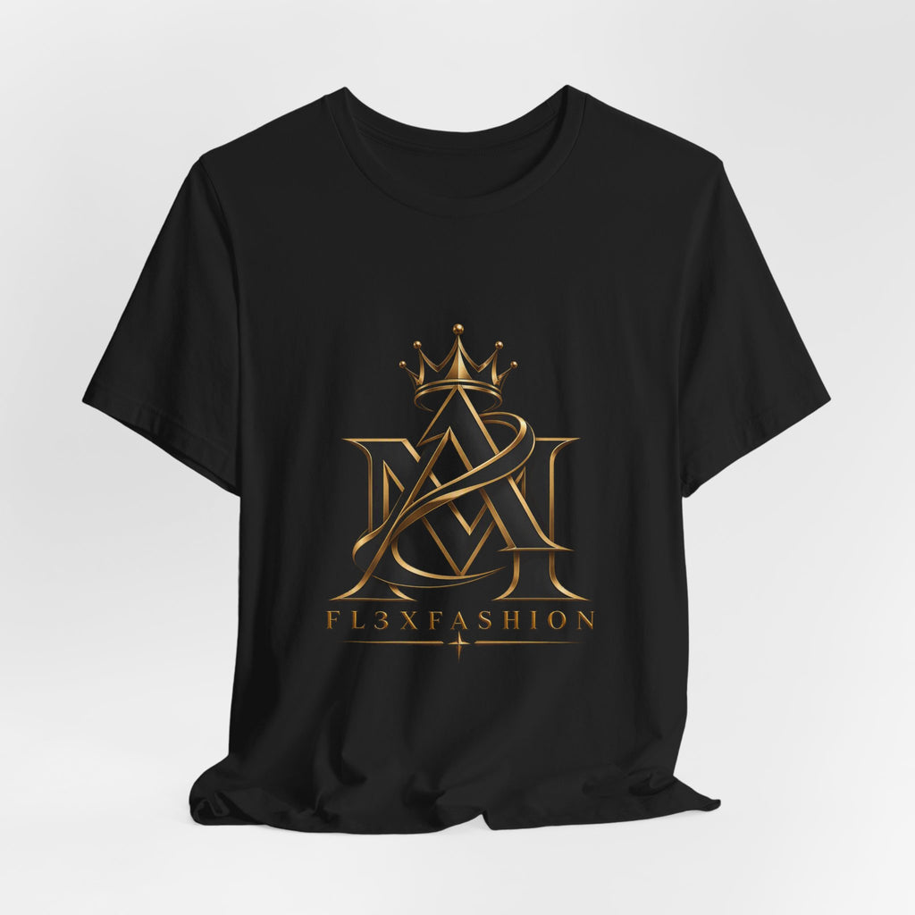 Crown Monogram Logo Tee — FL3XFASHION Graphic T-Shirt