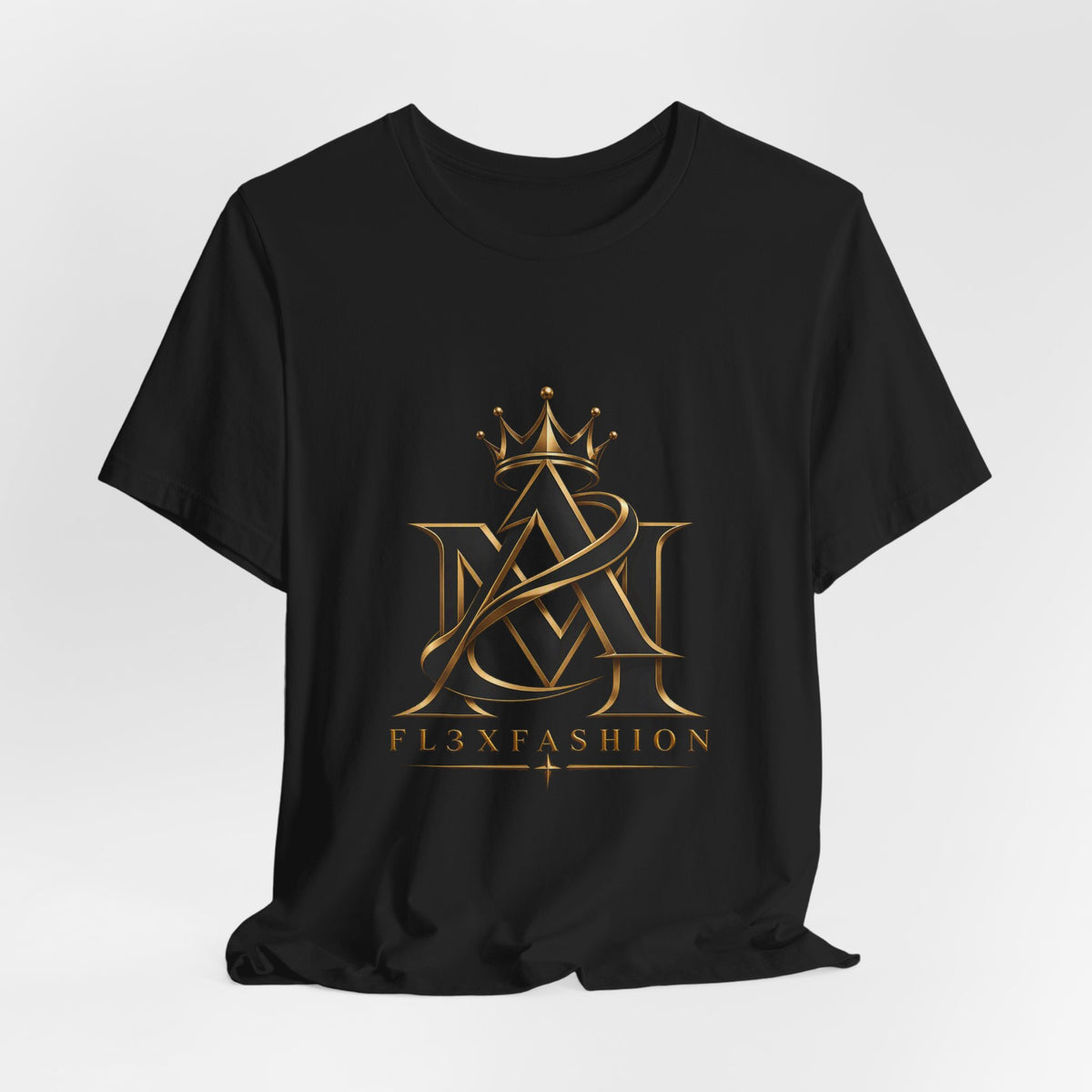 Crown Monogram Logo Tee — FL3XFASHION Graphic T-Shirt