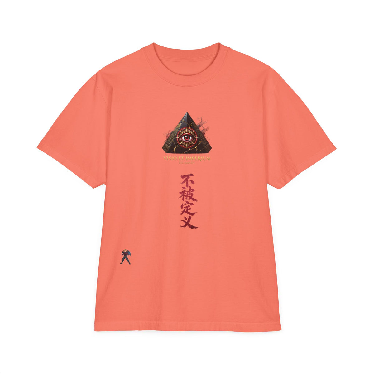 Graphic T-Shirt — Eye Pyramid & Kanji Streetwear Tee