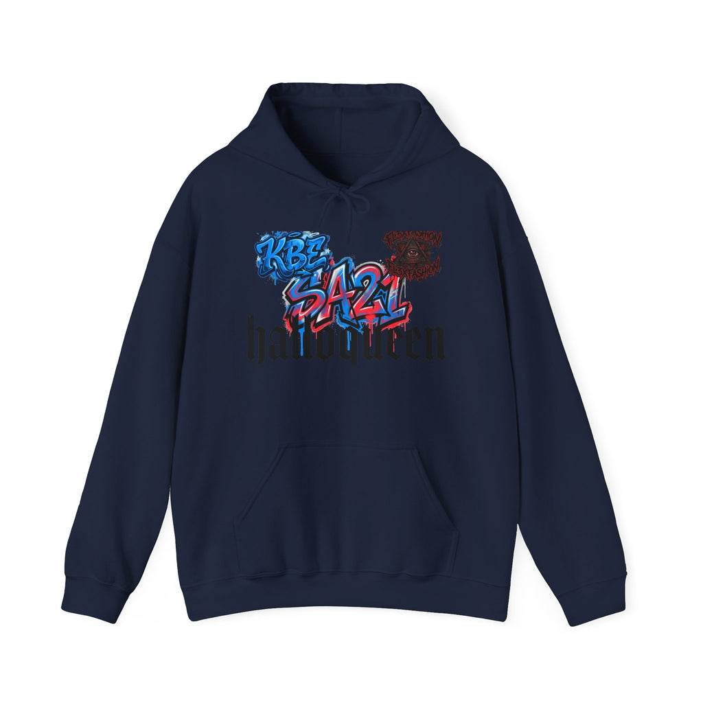 Halloween Graffiti Hoodie — "halloween" Gothic Script with Colorful Street Art