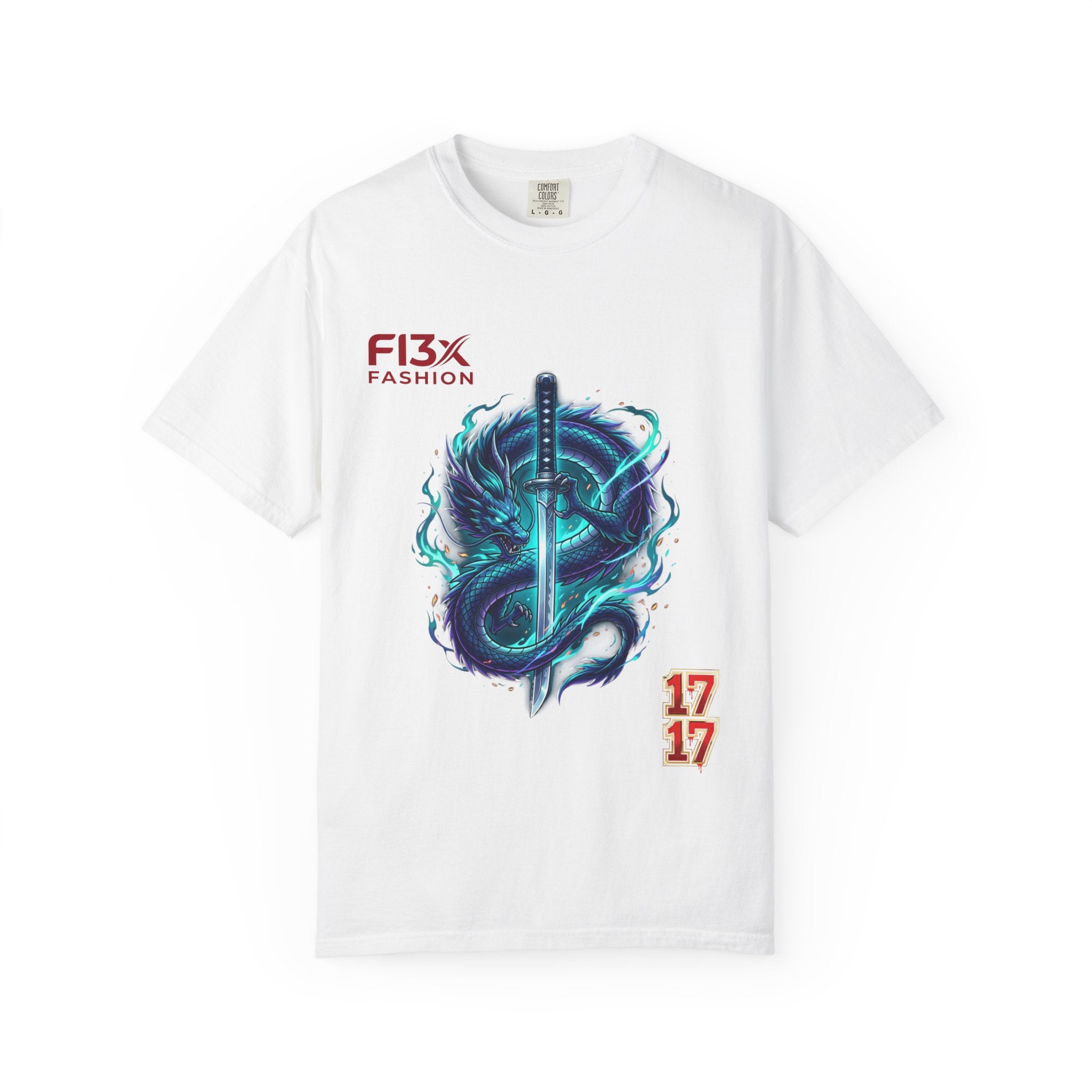 Dragon Katana T-Shirt — Neon Samurai Sword Graphic Tee (17/17)