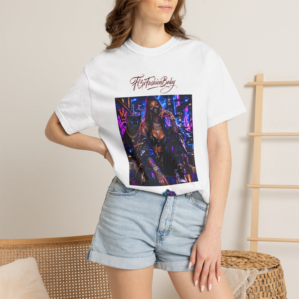 Cyberpunk Nightlife T‑Shirt — “The Fashion Baby” Graphic Tee