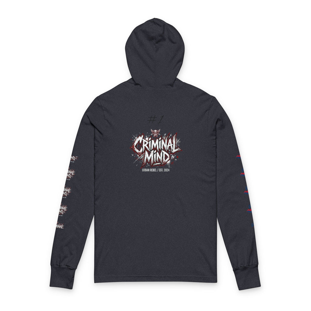 Criminal Mind Graphic Hooded Long-Sleeve Tee