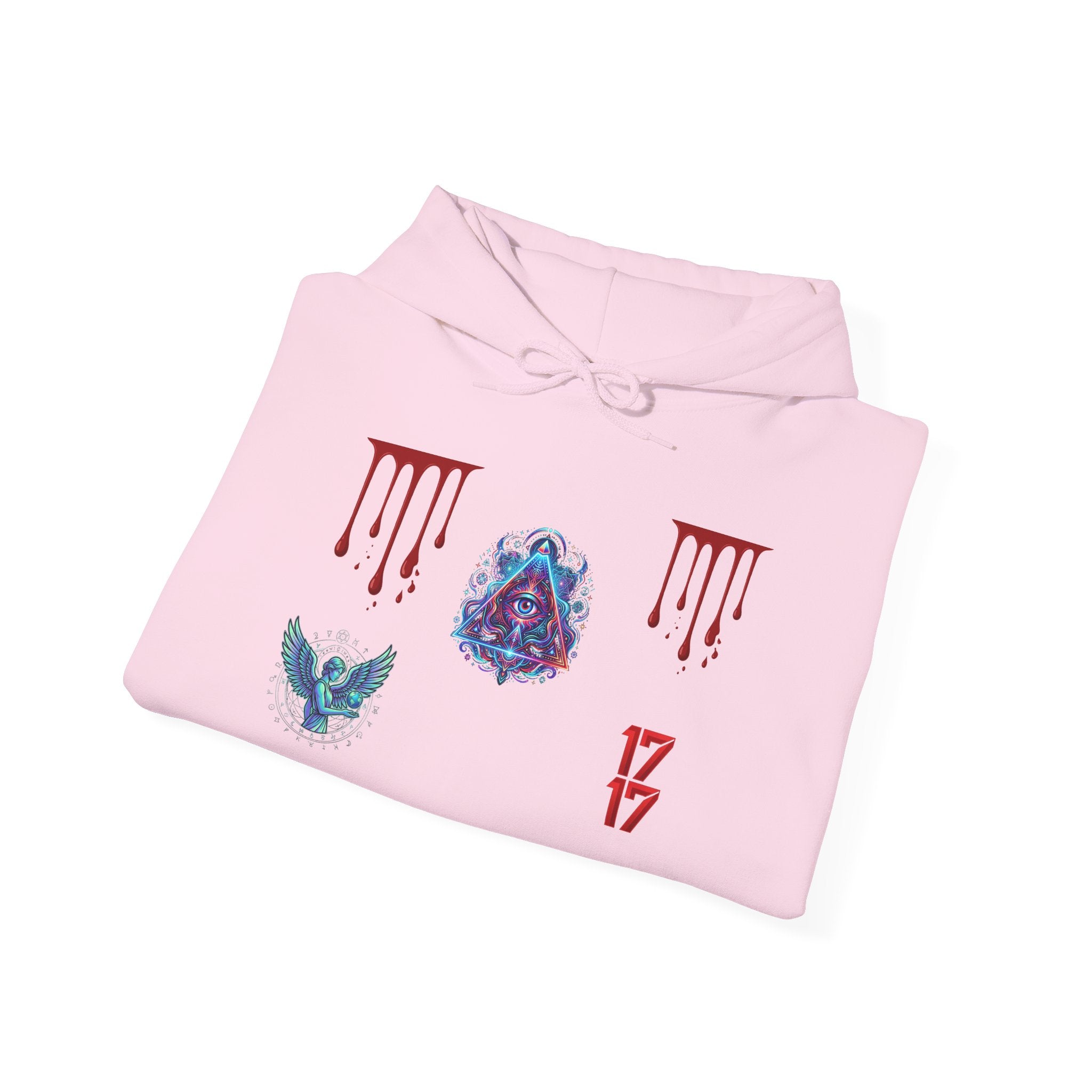 Hoodie — Gothic 1717 Dripping Symbols Pullover