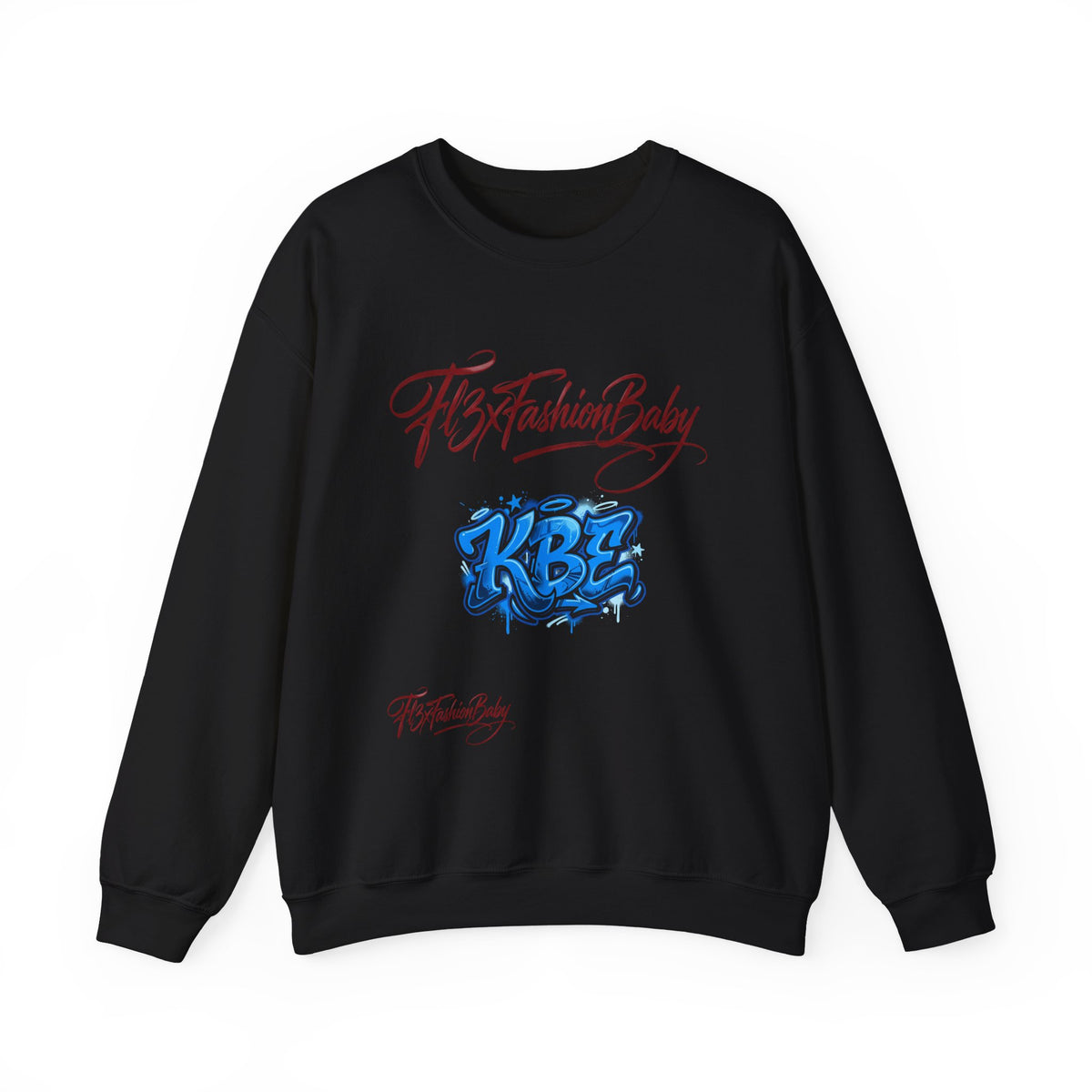 Crewneck Sweatshirt — KBZ Graffiti Logo "FtxFashionBaby" Streetwear